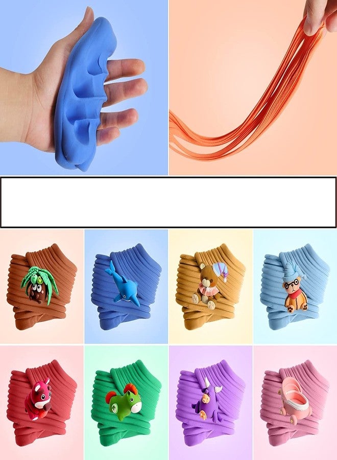 Chanak Clay Dough Kit for Kids, 5 Colour Packs with Sculpting Moulds, Air Dry, Non-Toxic, DIY Craft Set, BIS Approved, 100g Each - Image 4